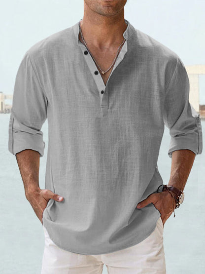 Men’s Breathable Linen Shirt