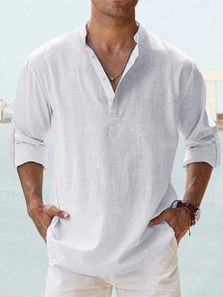 Men’s Breathable Linen Shirt