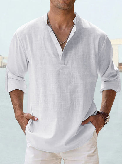 Men’s Breathable Linen Shirt