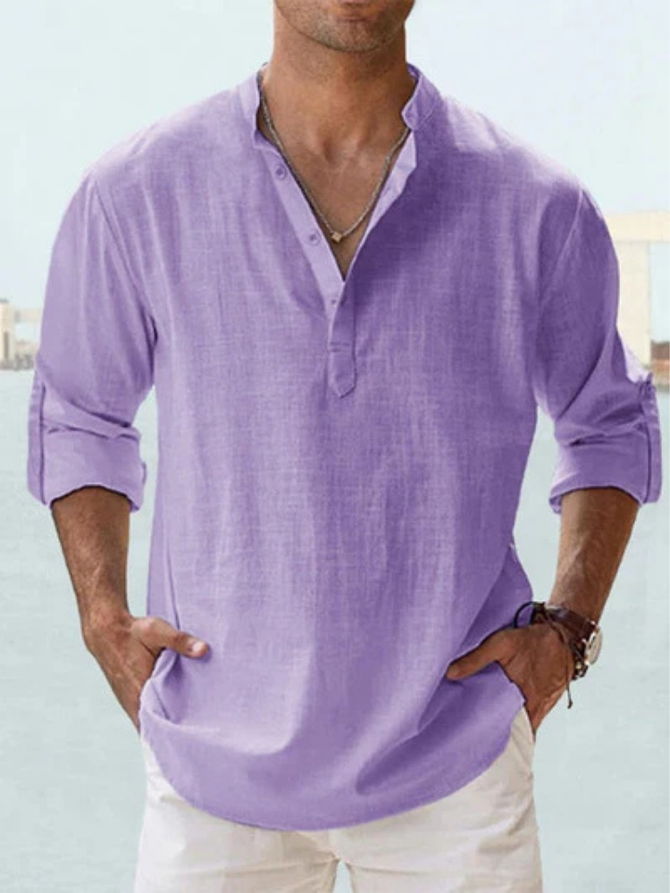 Men’s Breathable Linen Shirt