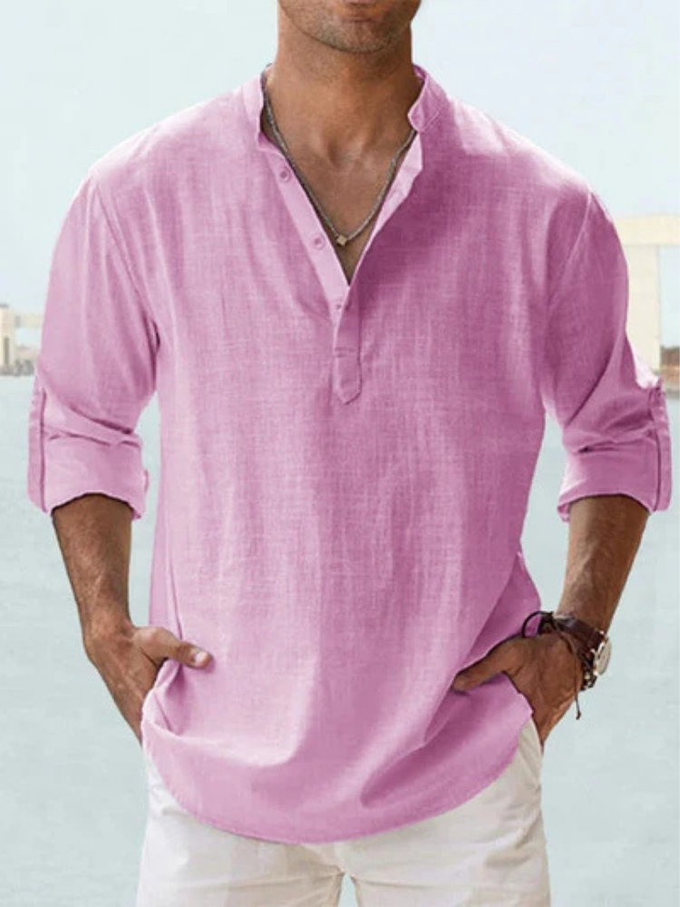 Men’s Breathable Linen Shirt