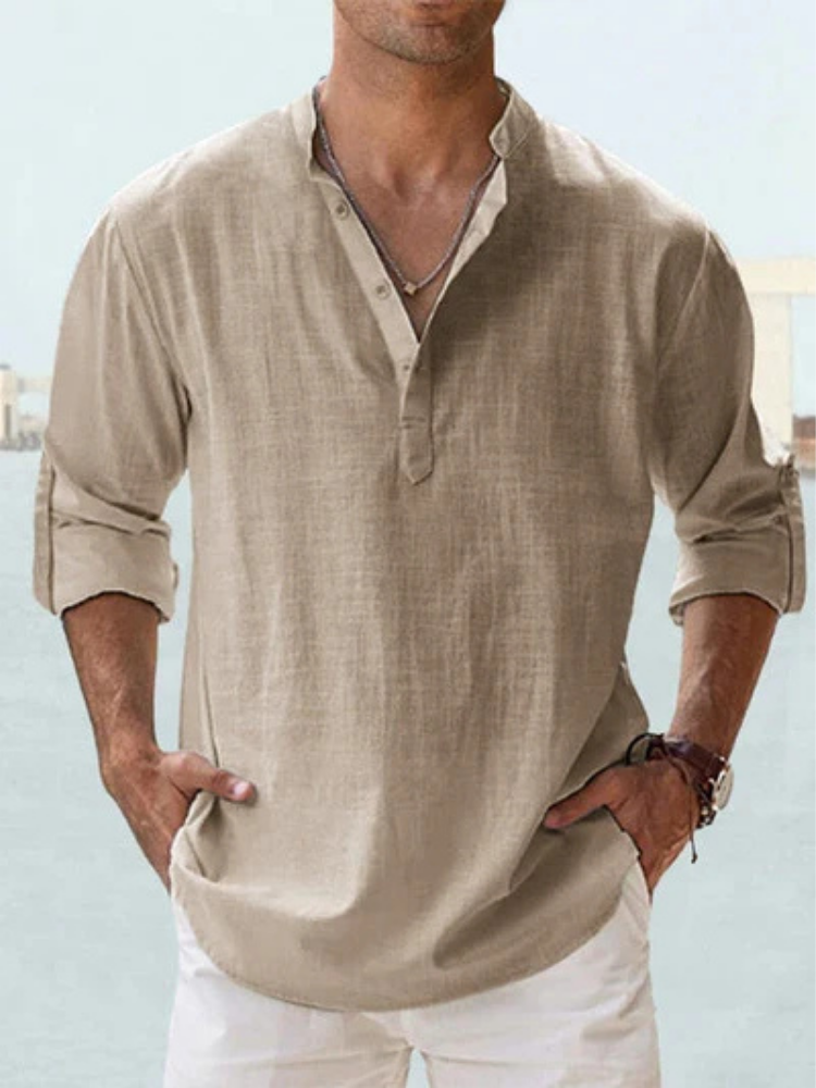 Men’s Breathable Linen Shirt