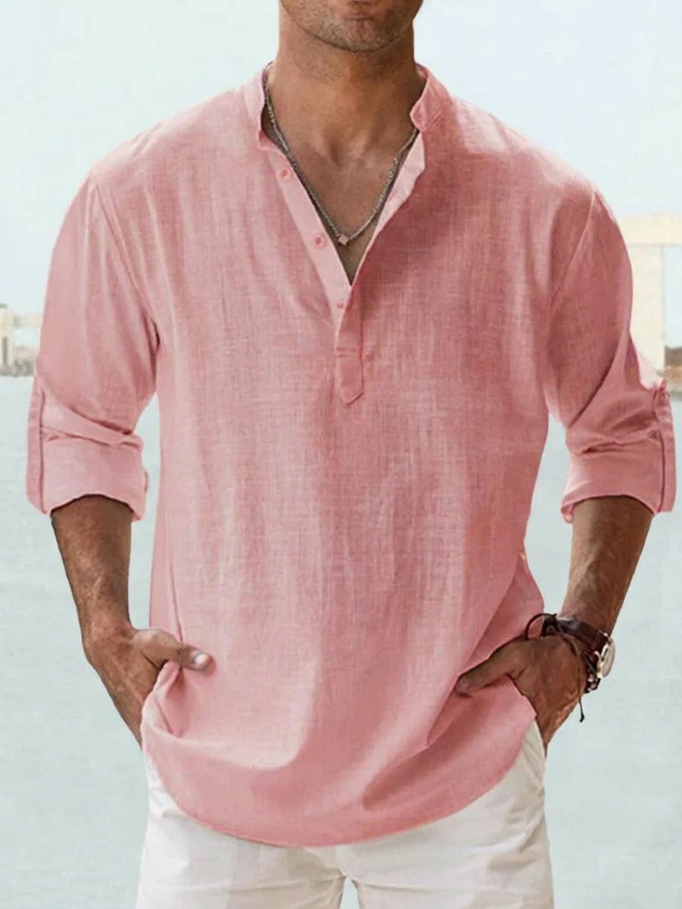 Men’s Breathable Linen Shirt