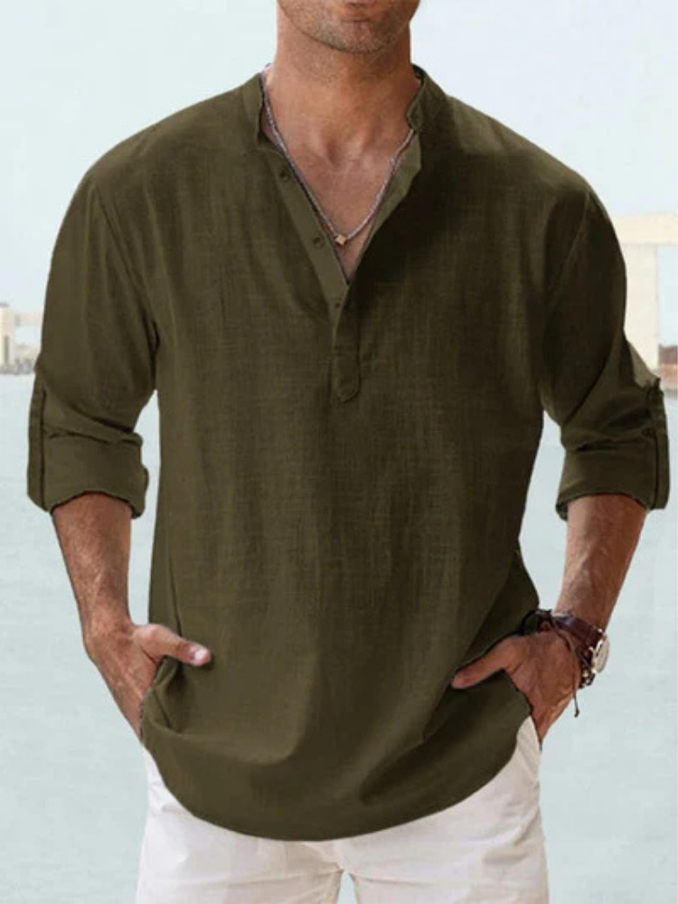 Men’s Breathable Linen Shirt