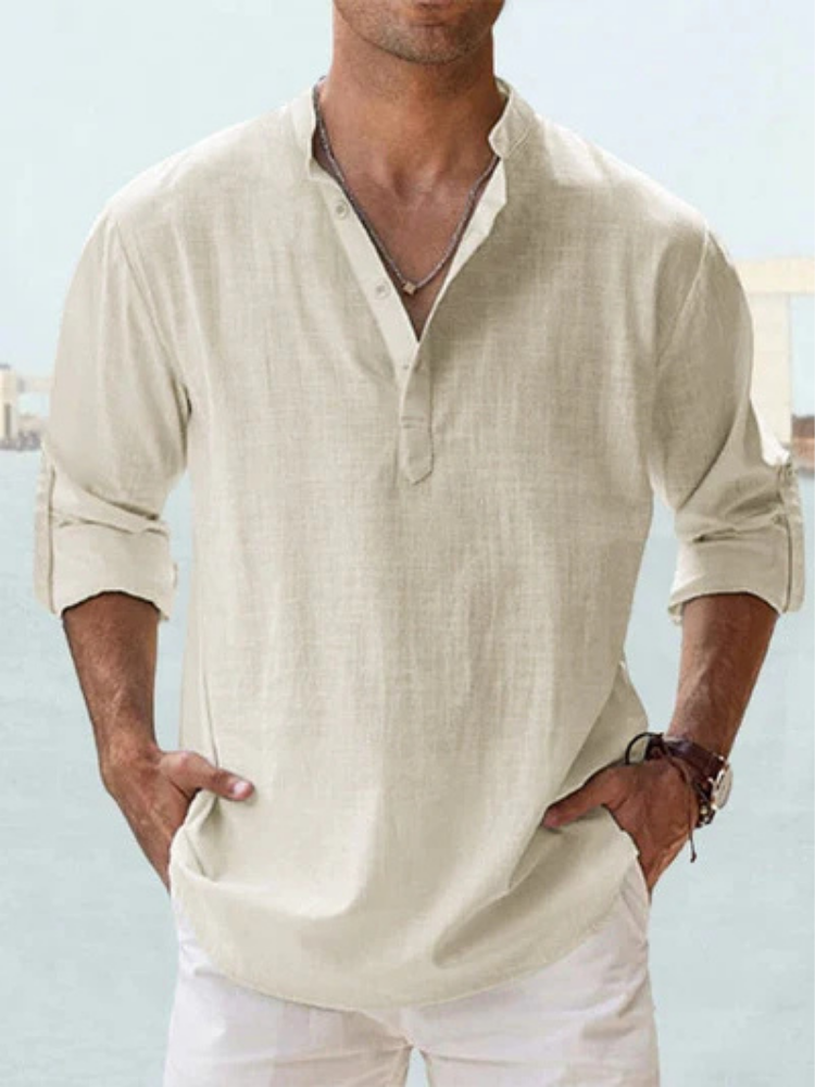 Men’s Breathable Linen Shirt